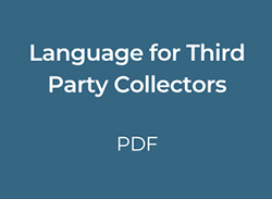 Language for Third Party Collectors - PDF
