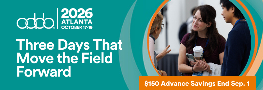 AABB 2026 Atlanta October 17-19. Three Days That Move the Field Forward. $150 Advance Savings End Sep. 1