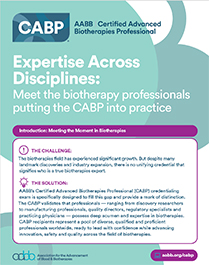 Expertise Across Disciplines: Meet the biotherapy professionals putting the CABP into practice
