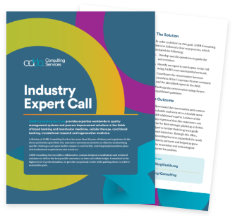 AABB Consulting Services Case Study: Industry Expert Call